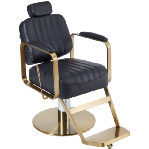 The Lexi Reclining Chair - Black & Gold by SEC